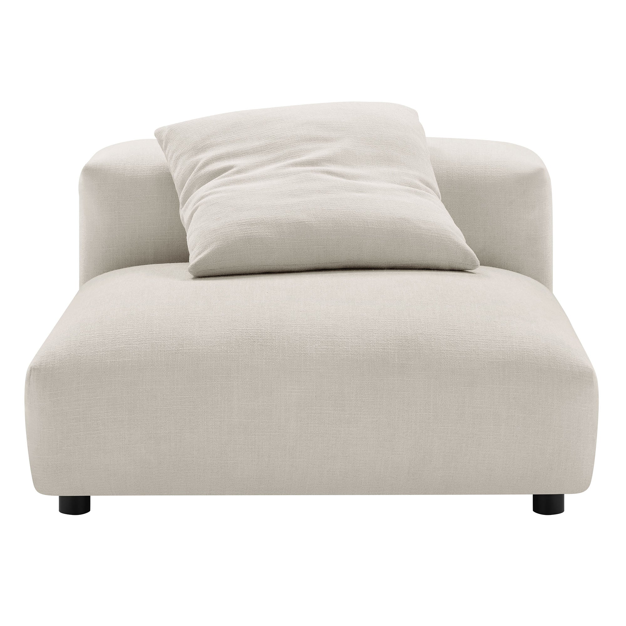 Lumi Modular Armless Chair and Ottoman Set - Linen (Copy) Denmark Home