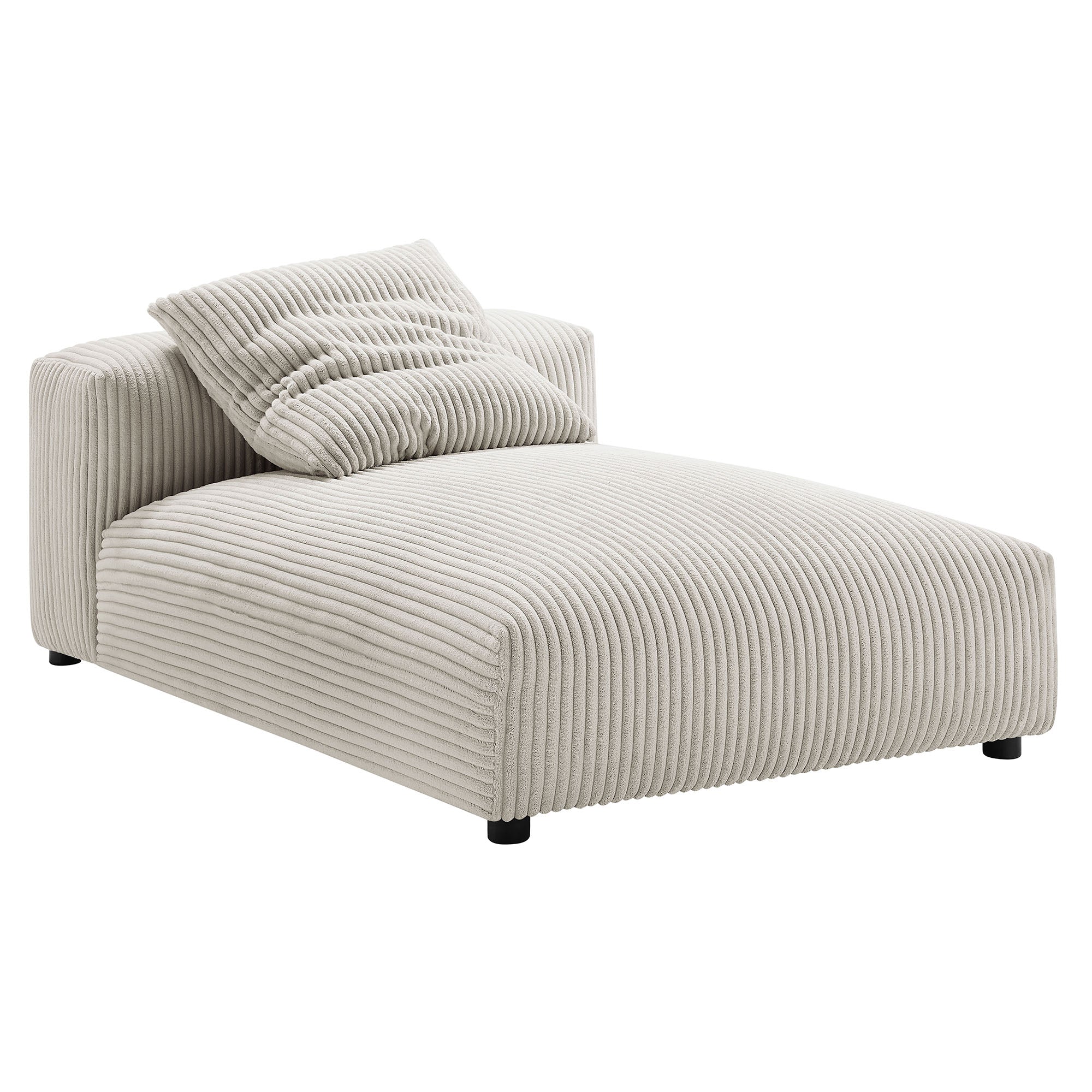 Lumi Modular Armless Chaise Lounge – Almond Denmark Home