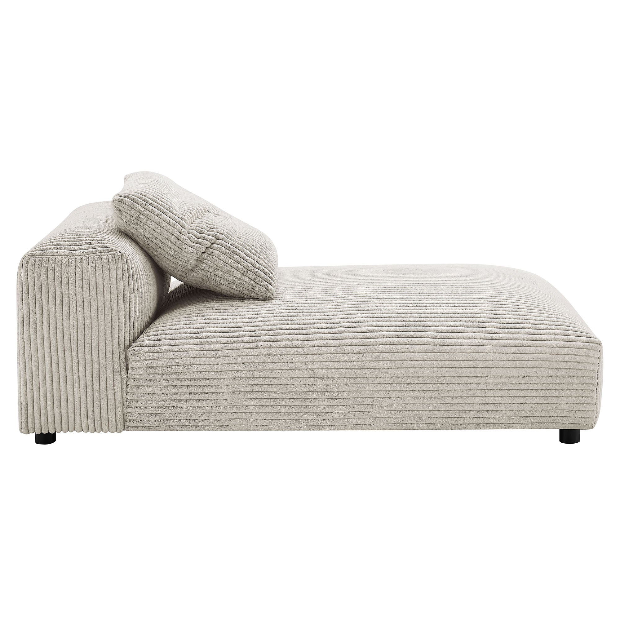 Lumi Modular Armless Chaise Lounge – Almond Denmark Home