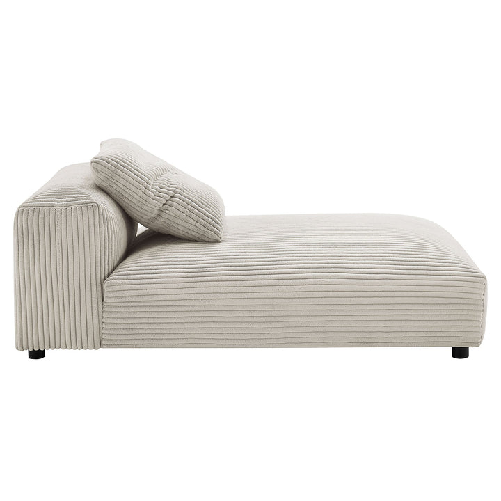 Lumi Modular Armless Chaise Lounge – Almond Denmark Home