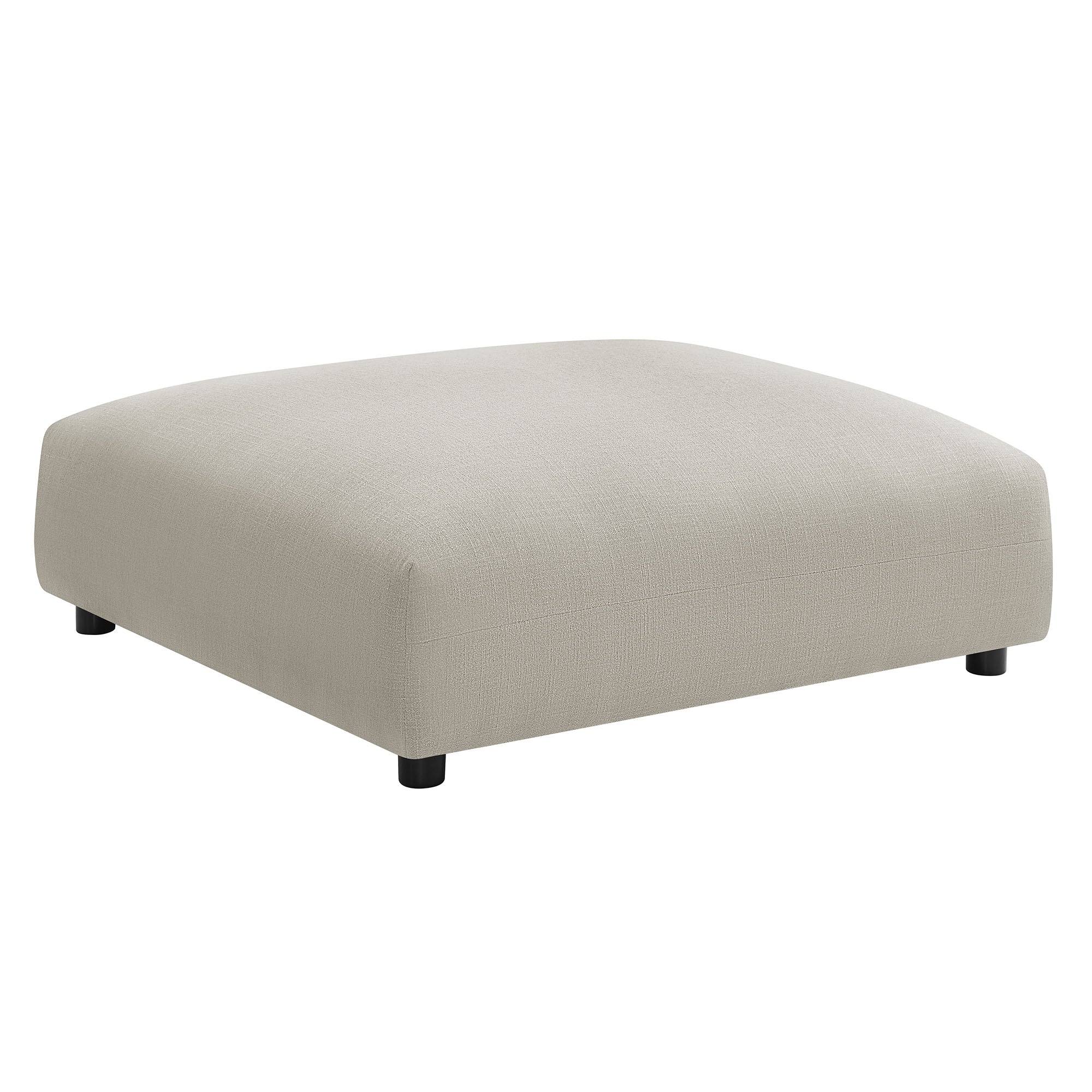 Lumi Modular Armless Chair and Ottoman Set - Linen Denmark Home
