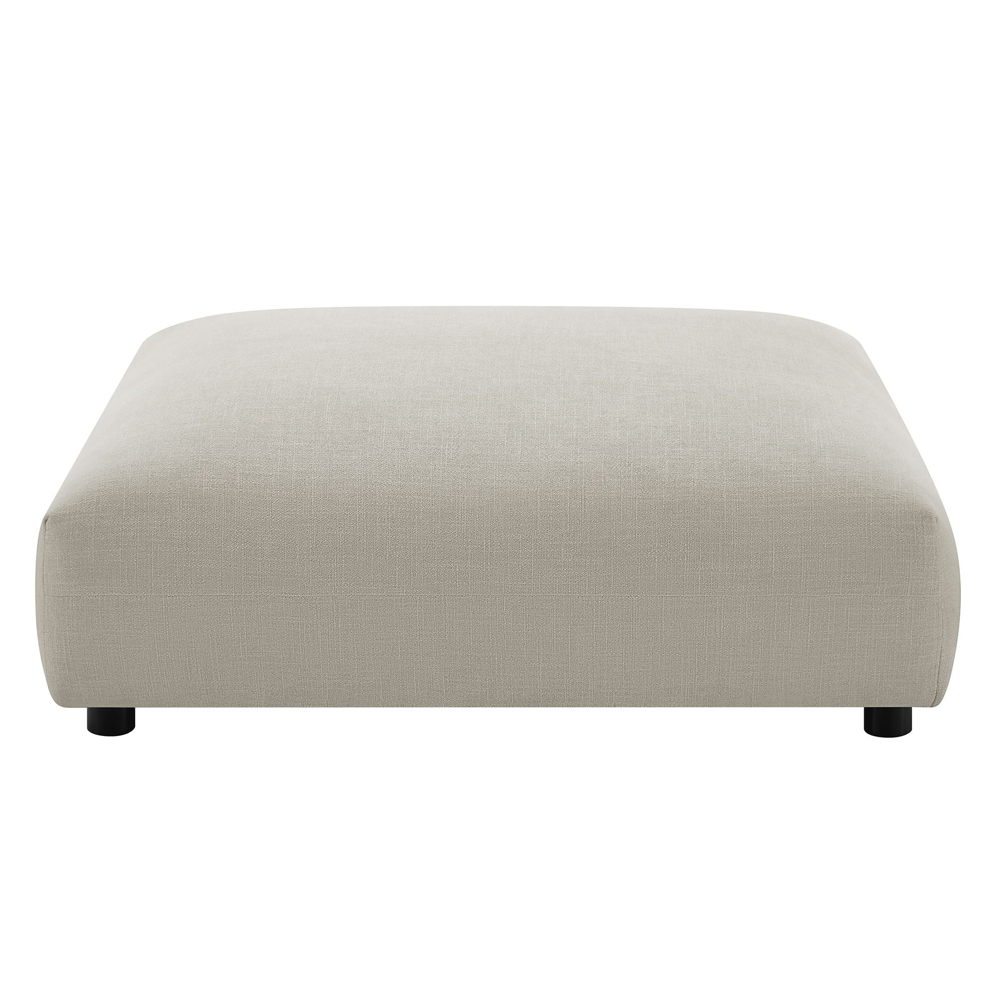 Lumi Modular Armless Chair and Ottoman Set - Linen Denmark Home