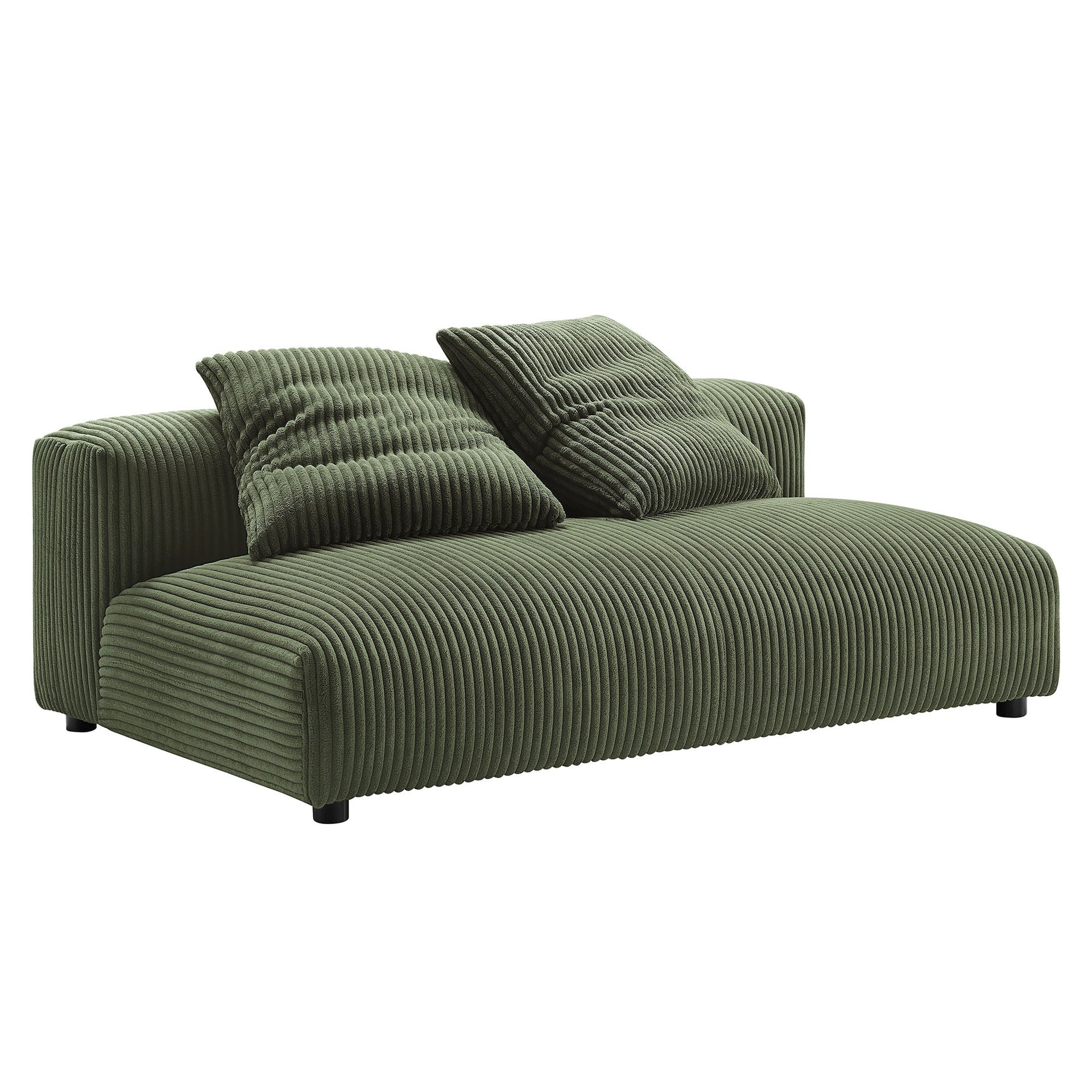 Lumi Modular Armless Loveseat – Fern