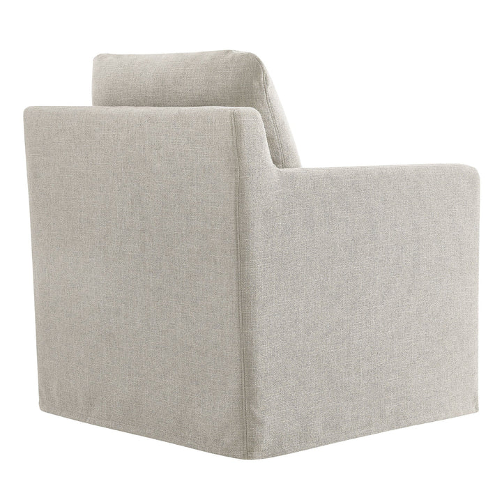 Kelvare Slipcovered Swivel Accent Chair-Linen Denmark Home