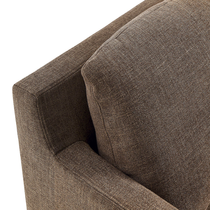 Kelvare Slipcovered Swivel Accent Chair-Mocha Denmark Home