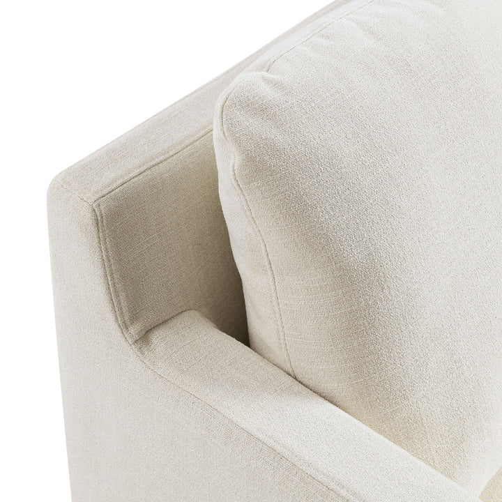 Kelvare Slipcovered Swivel Accent Chair-Salt Denmark Home