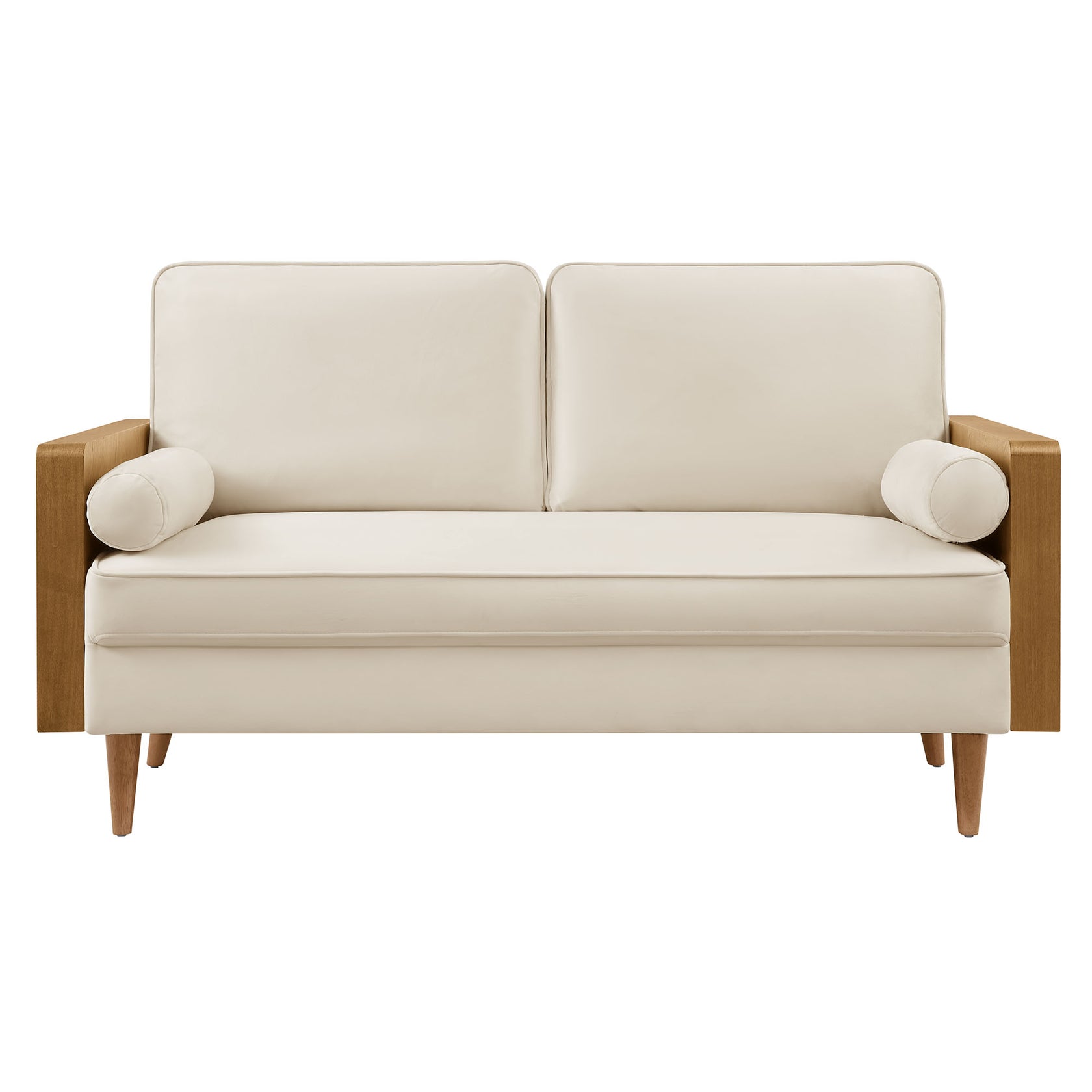 Kolden Performance Velvet Loveseat – Alabaster