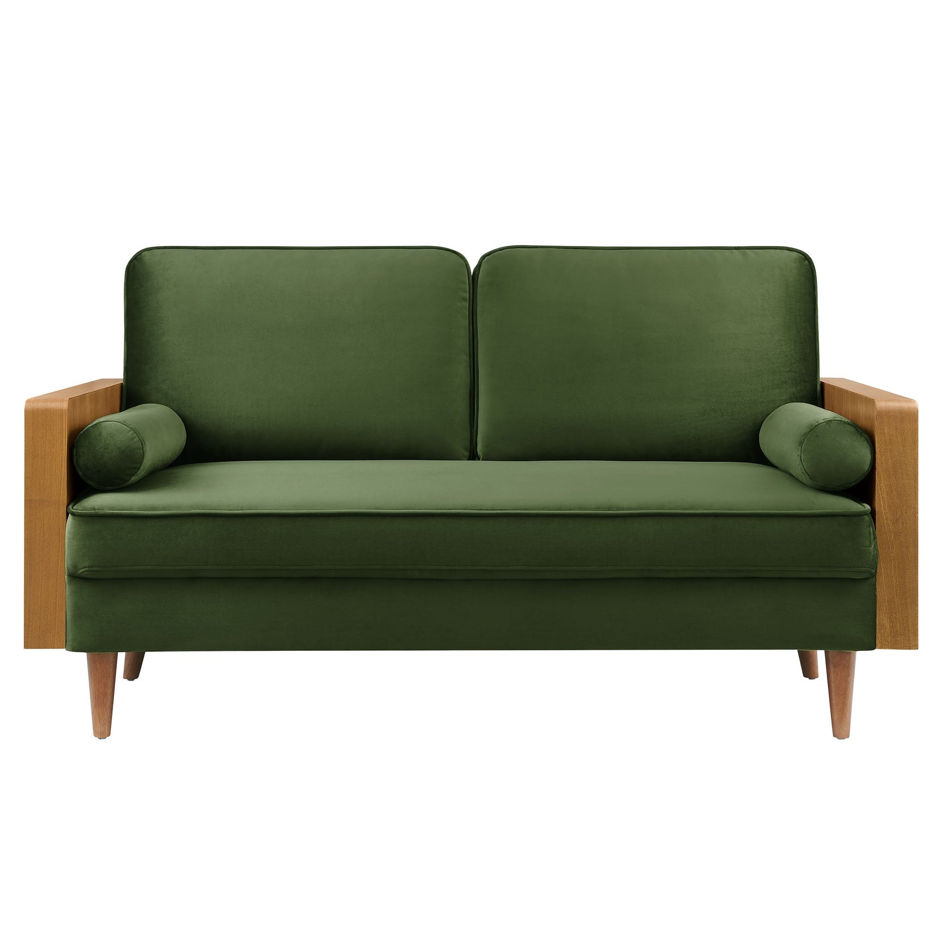 Kolden Performance Velvet Loveseat – Moss Green