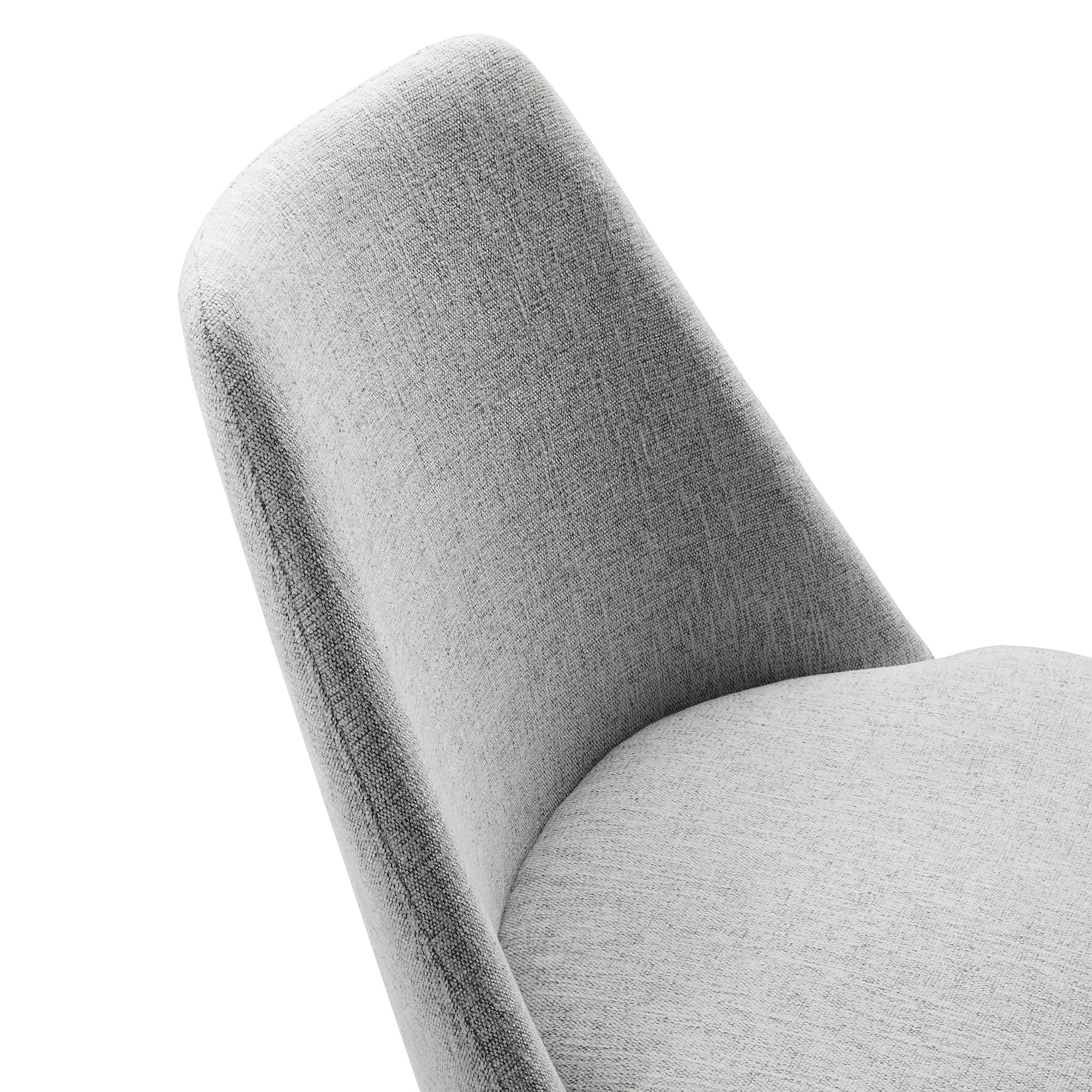 Nuvora Swivel Dining Side Chair - Black Light Gray Denmark Home