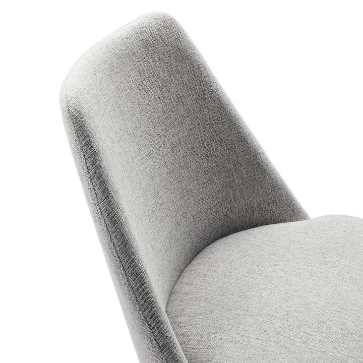 Nuvora Swivel Dining Side Chair - Black Light Gray Denmark Home