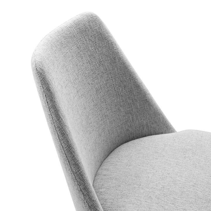 Nuvora Swivel Dining Side Chair - White Light Gray Denmark Home
