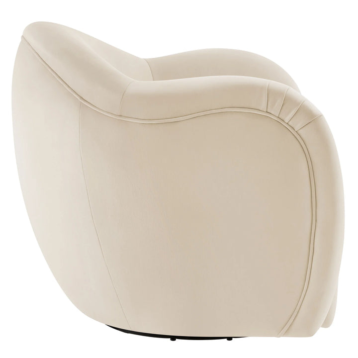 Varelle Velvet Swivel Accent Chair-Alabaster Denmark Home