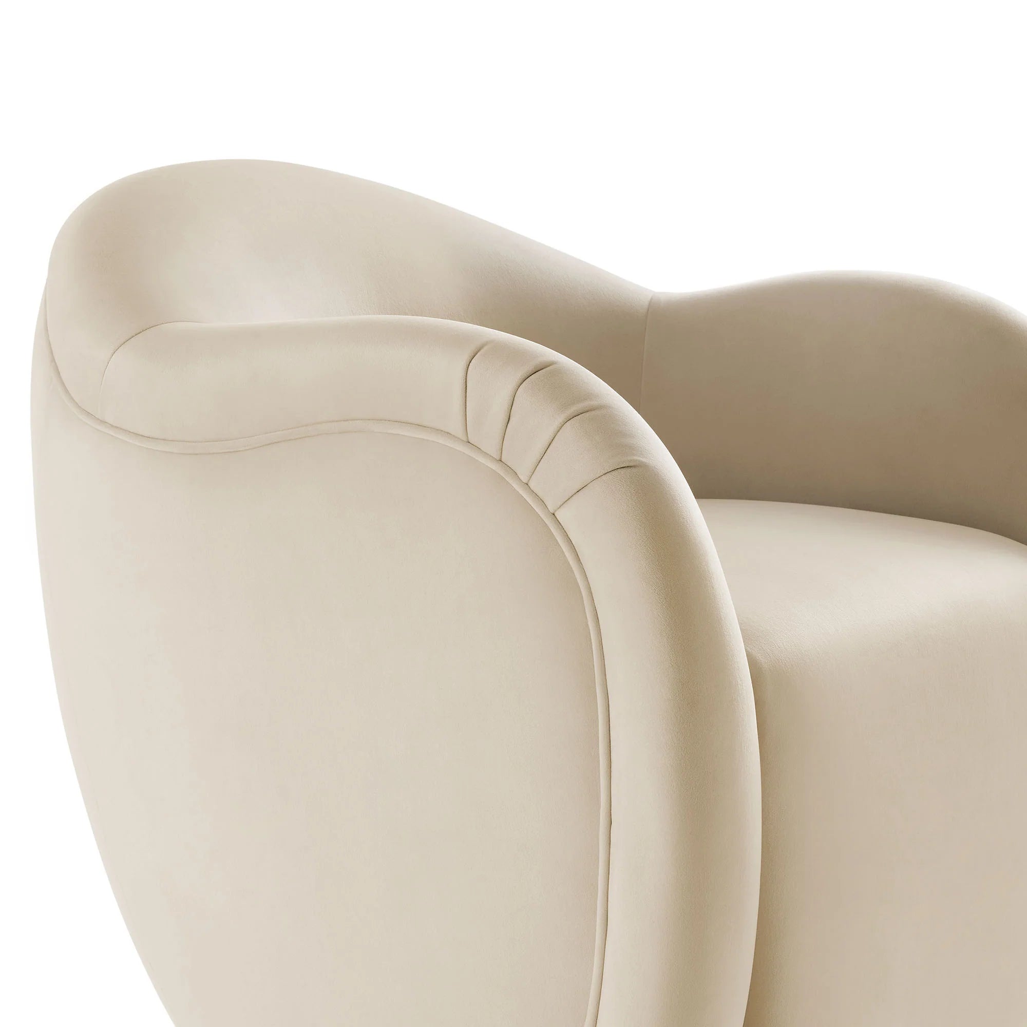 Varelle Velvet Swivel Accent Chair-Alabaster Denmark Home