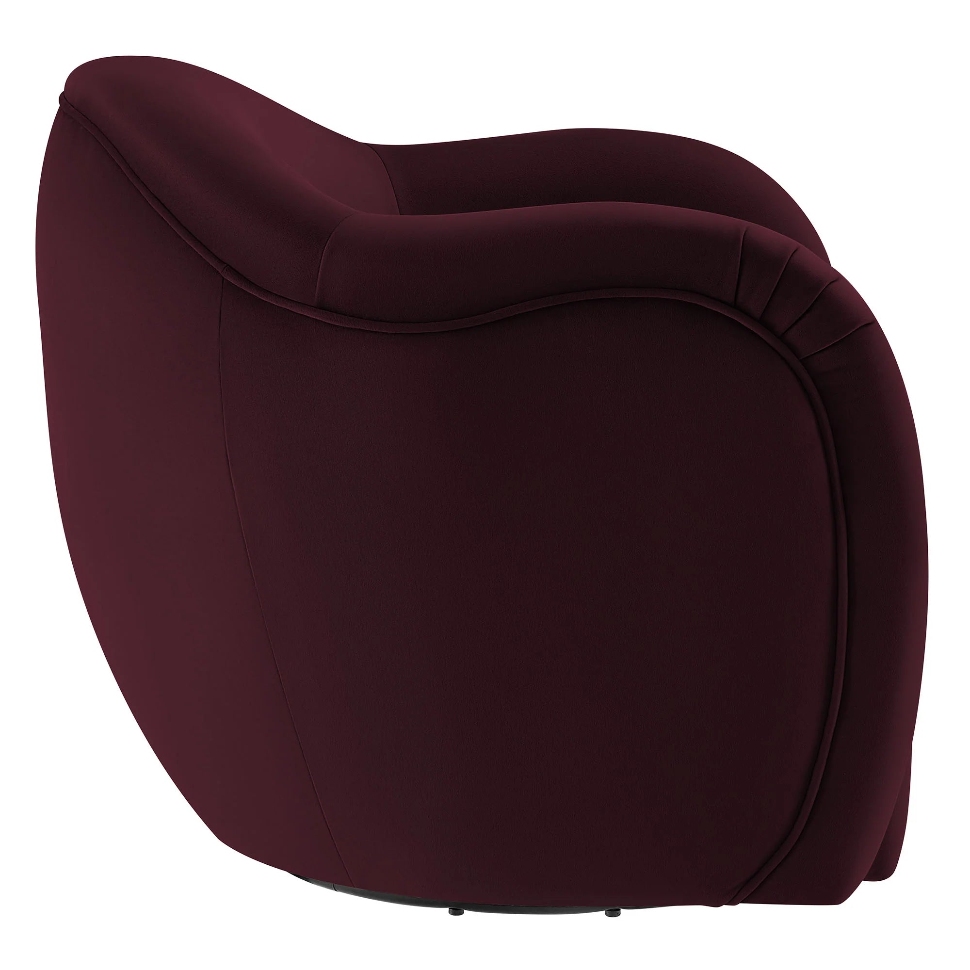 Varelle Velvet Swivel Accent Chair-Mulberry Denmark Home