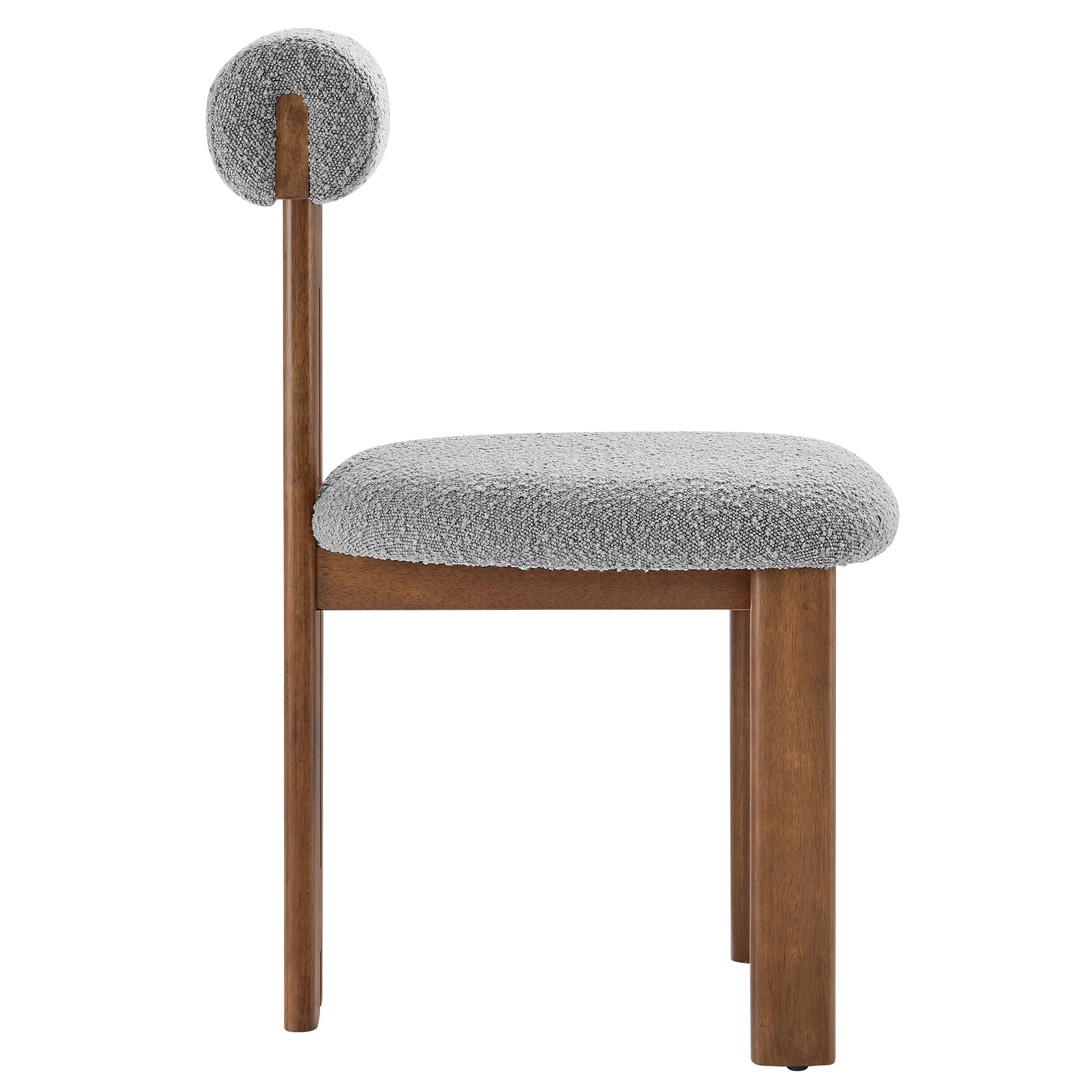 Varello Dining Chair Set - Walnut Light Gray Denmark Home