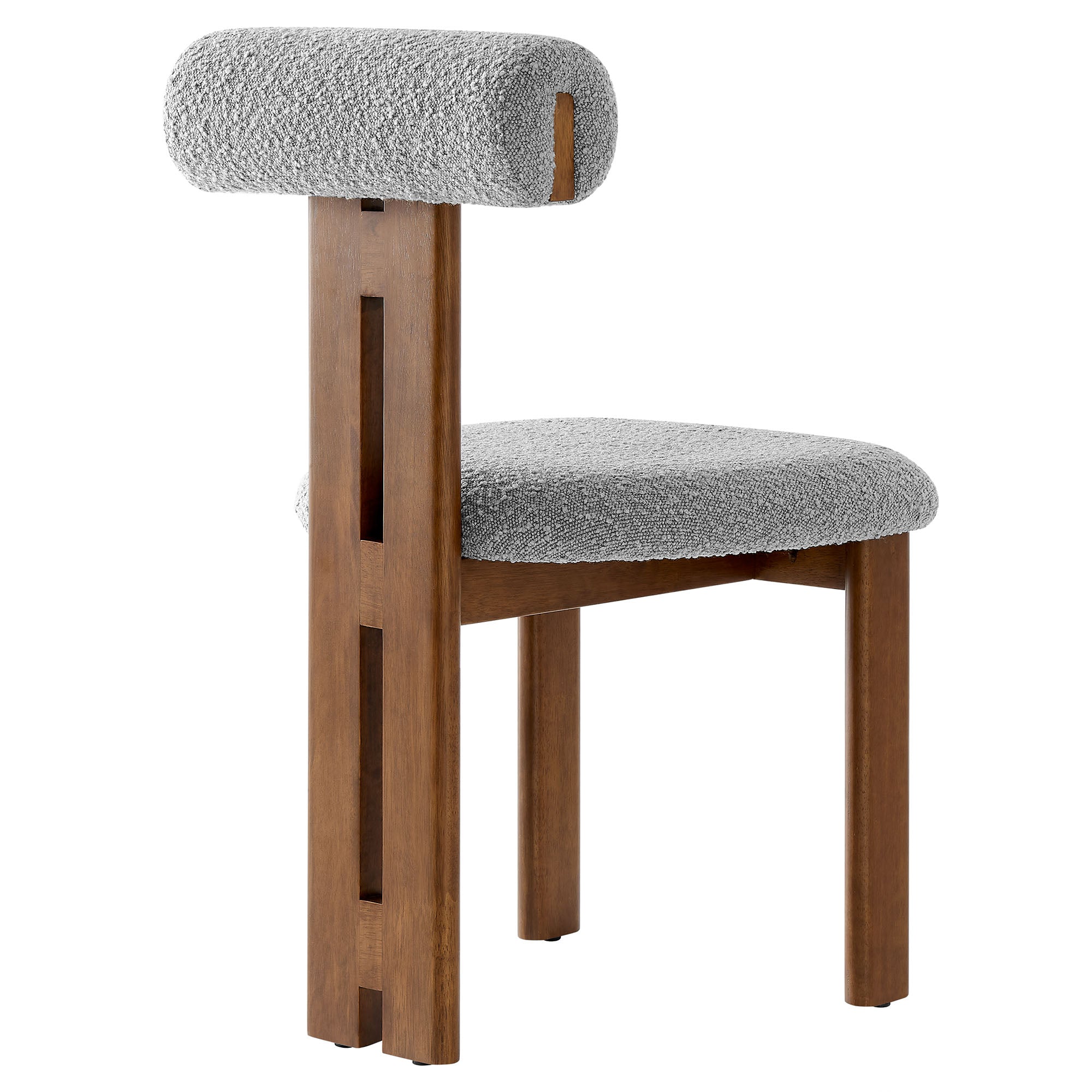 Varello Dining Chair Set - Walnut Light Gray Denmark Home