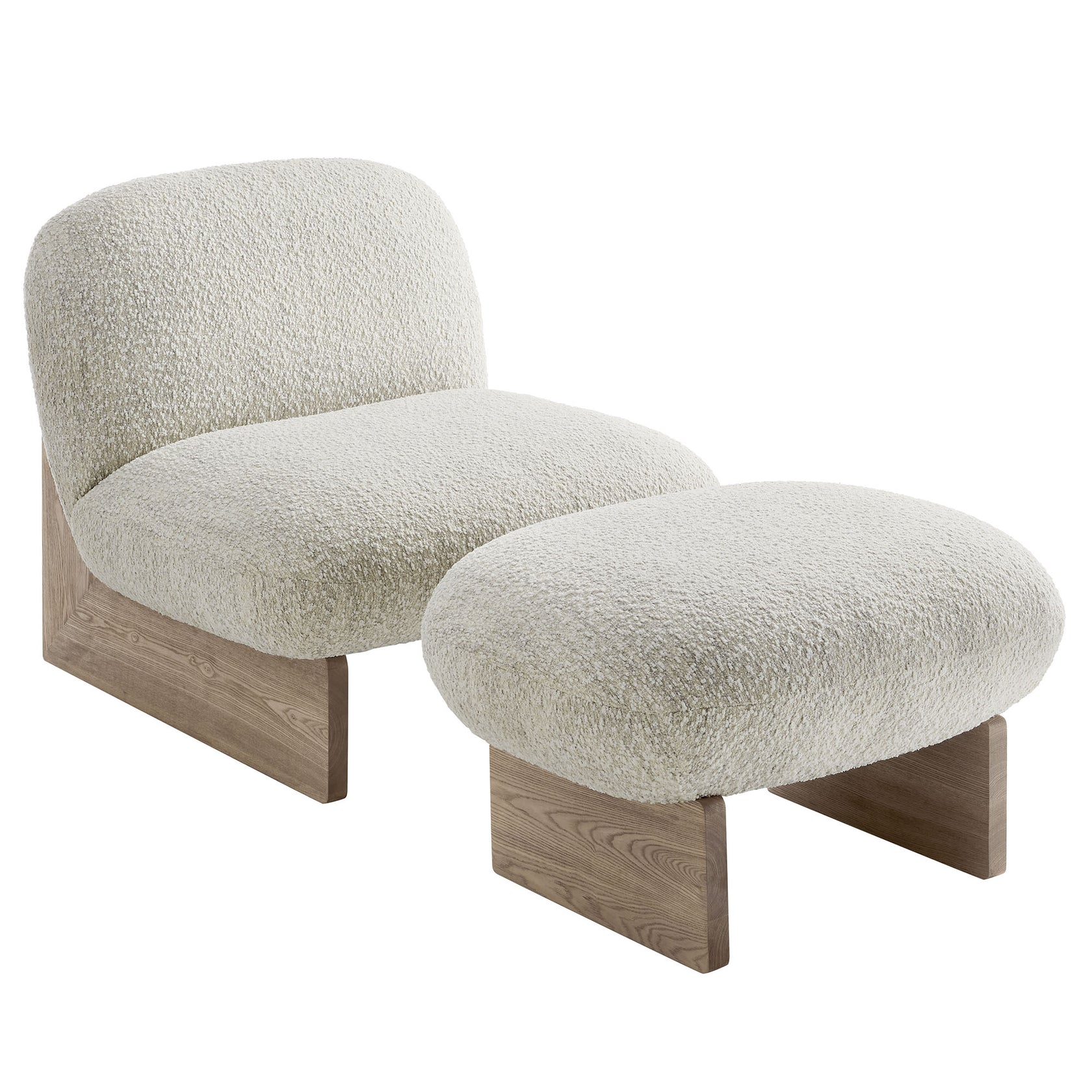 Orvena Accent Chair with Ottoman - River rock walnut Denmark Home