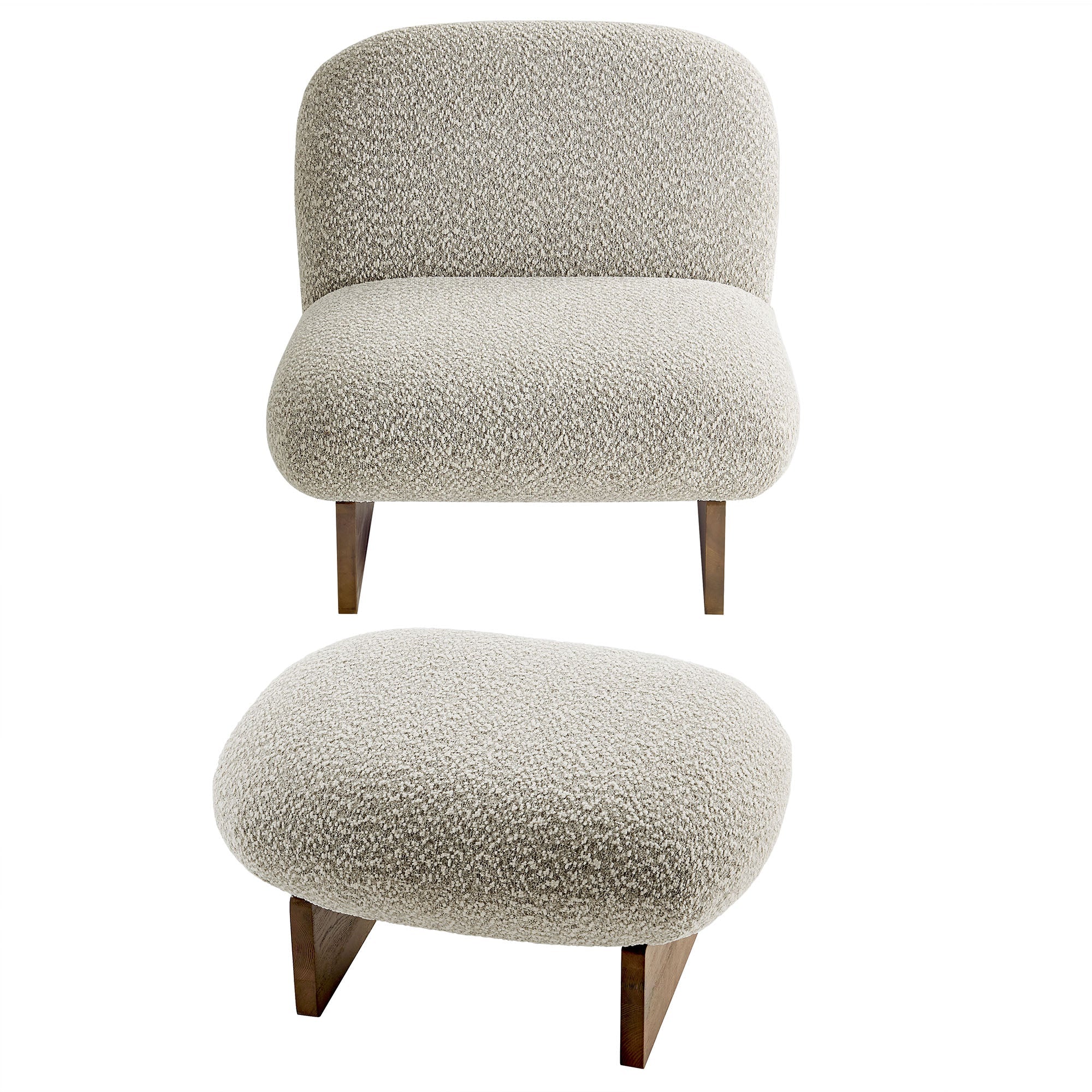Orvena Accent Chair with Ottoman - River rock walnut Denmark Home