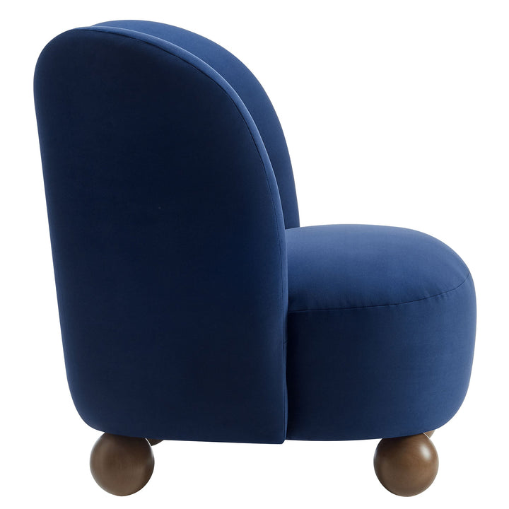 Elmora Accent Chair-Midnight Blue Walnut Denmark Home