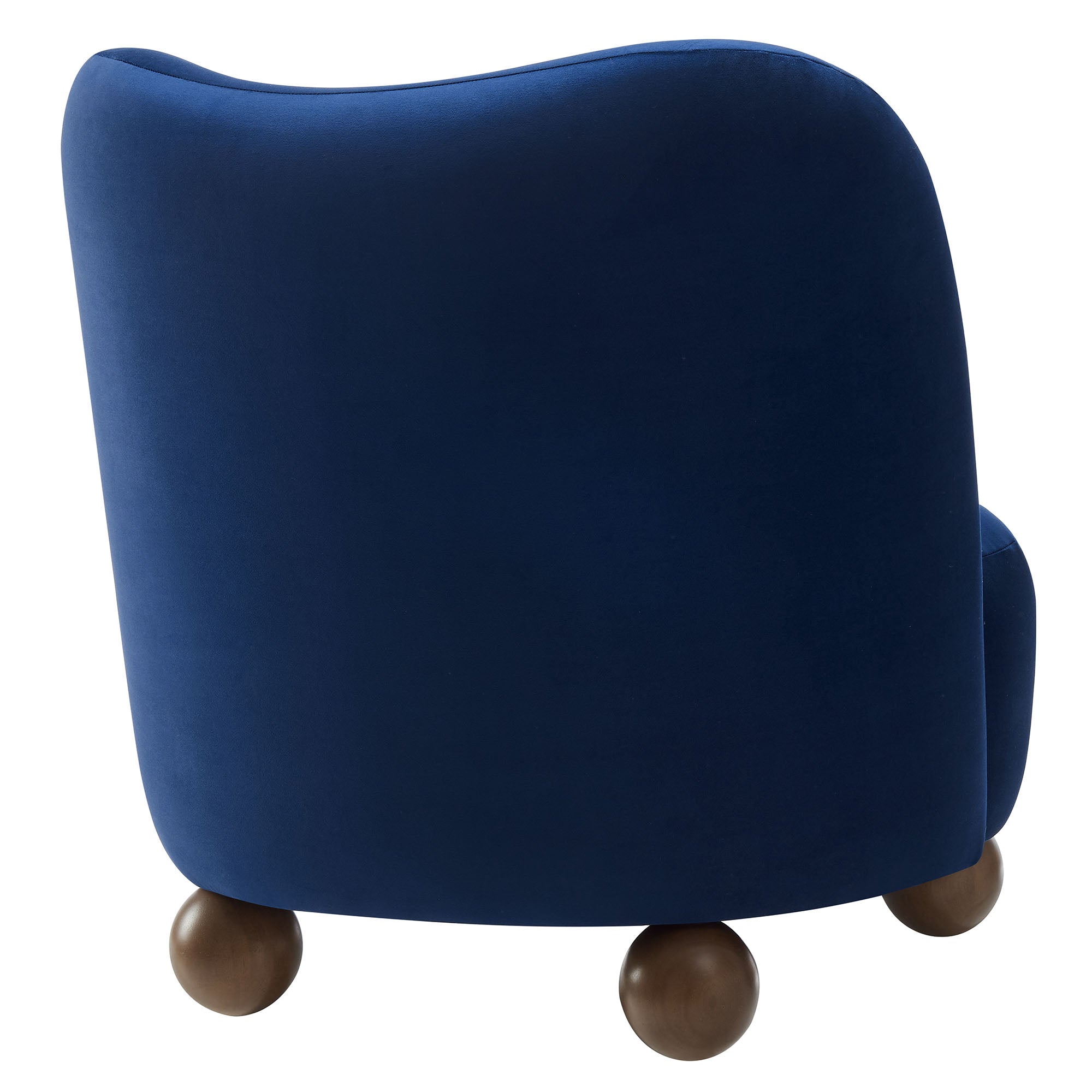 Elmora Accent Chair-Midnight Blue Walnut Denmark Home