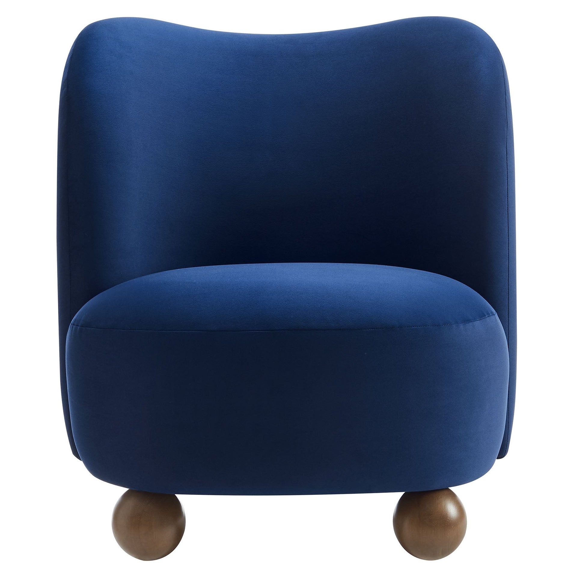 Elmora Accent Chair-Midnight Blue Walnut Denmark Home