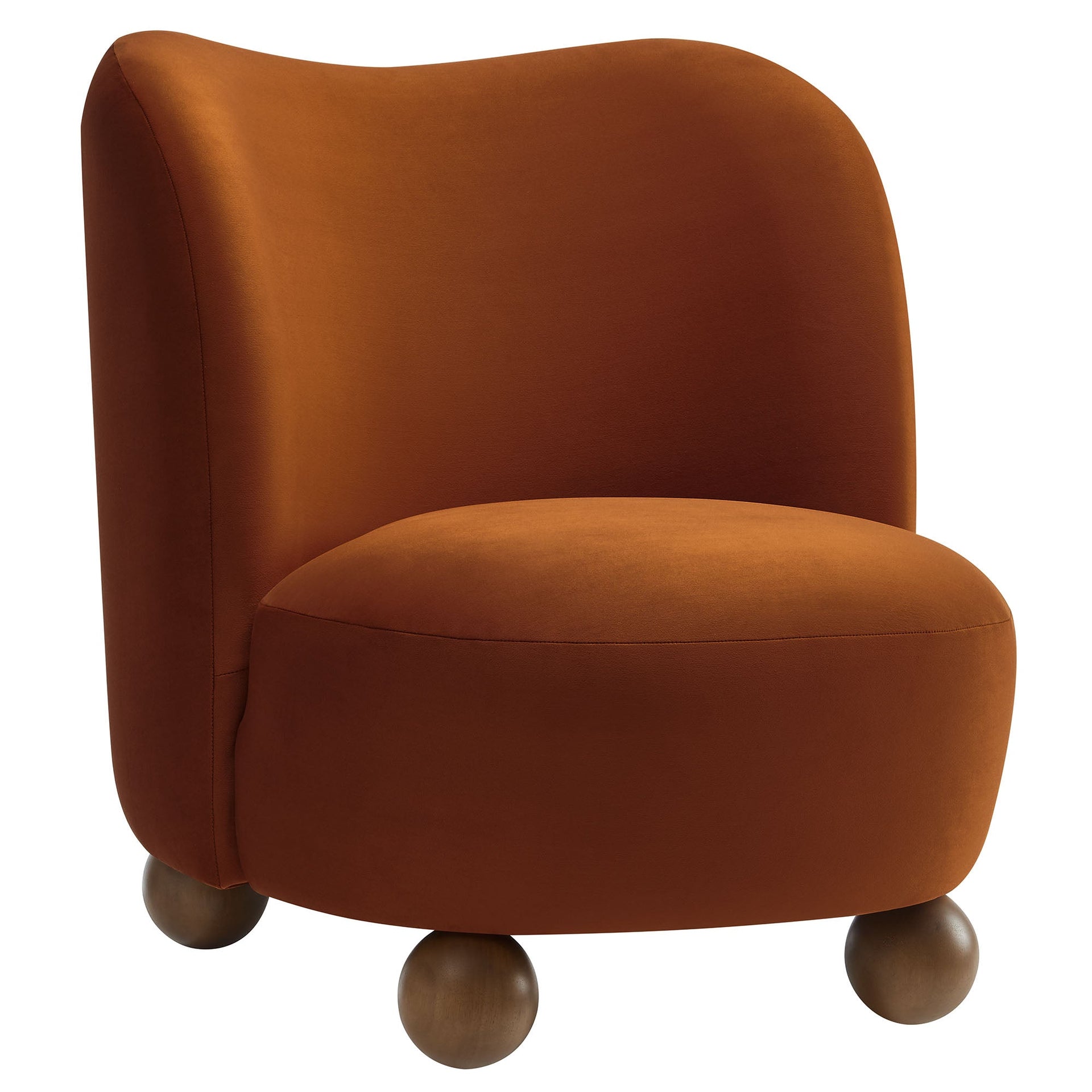 Elmora Accent Chair-Rust Walnut Denmark Home