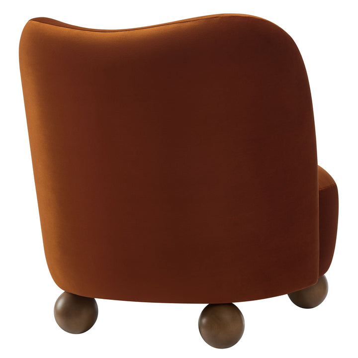 Elmora Accent Chair-Rust Walnut Denmark Home