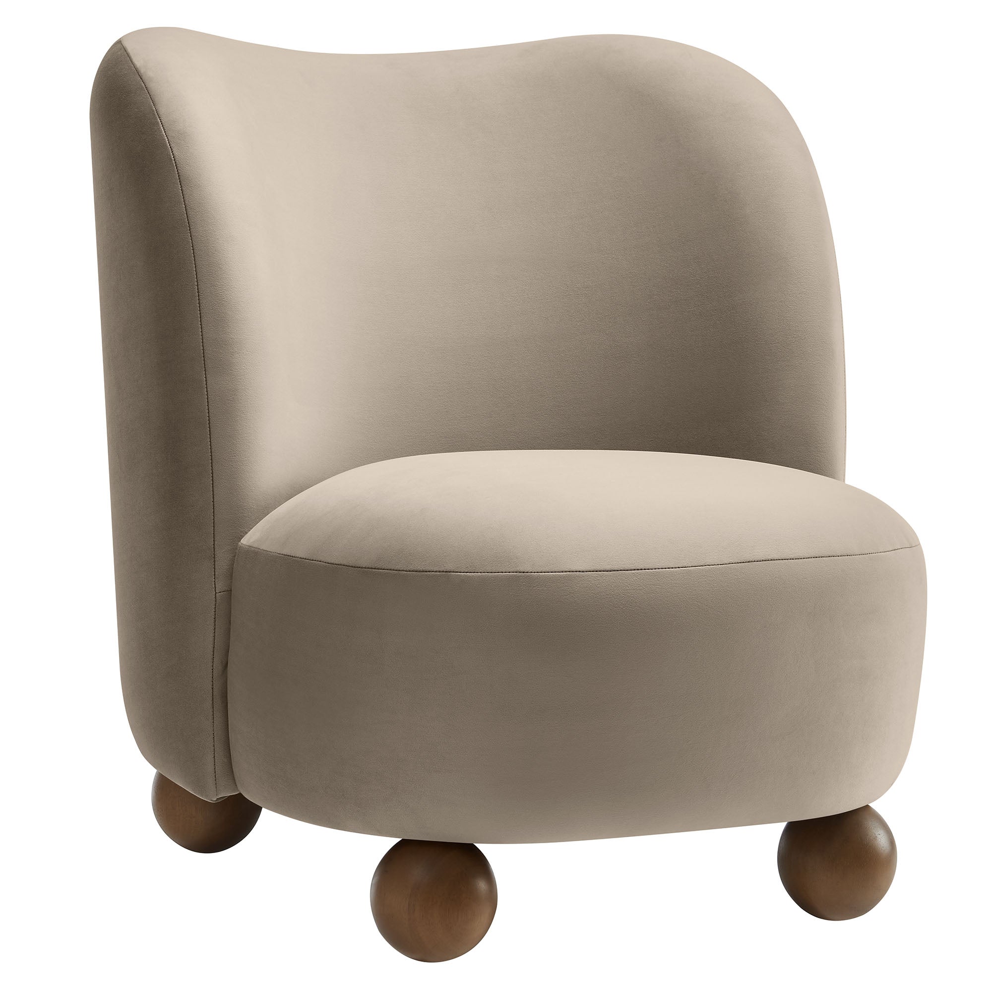 Elmora Accent Chair-Taupe walnut Denmark Home