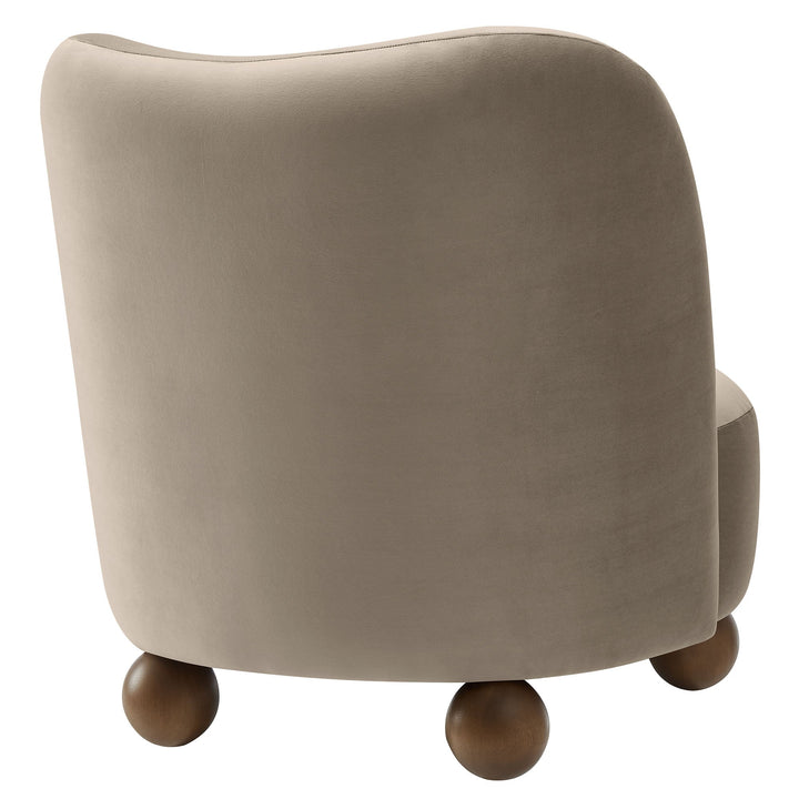Elmora Accent Chair-Taupe walnut Denmark Home