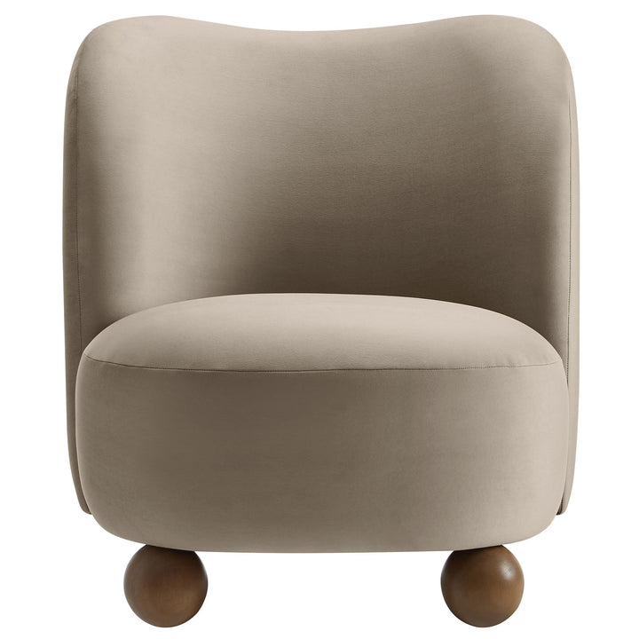 Elmora Accent Chair-Taupe walnut Denmark Home