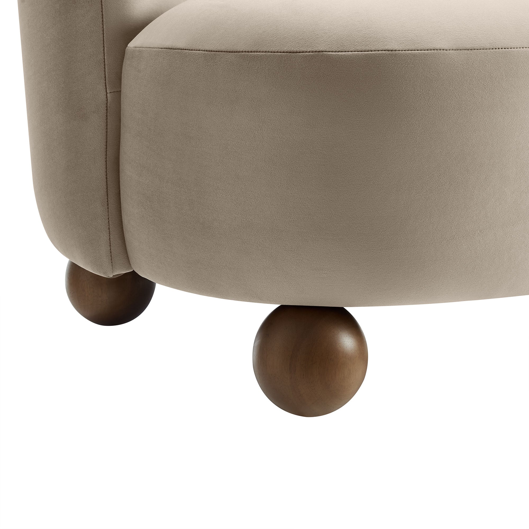 Elmora Accent Chair-Taupe walnut Denmark Home