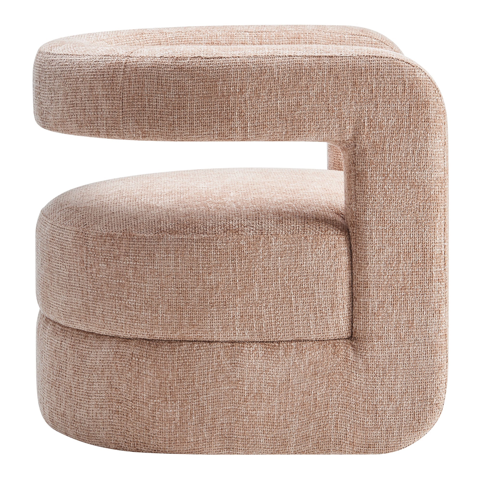 Hygra Chenille Accent Chair-Blush Denmark Home