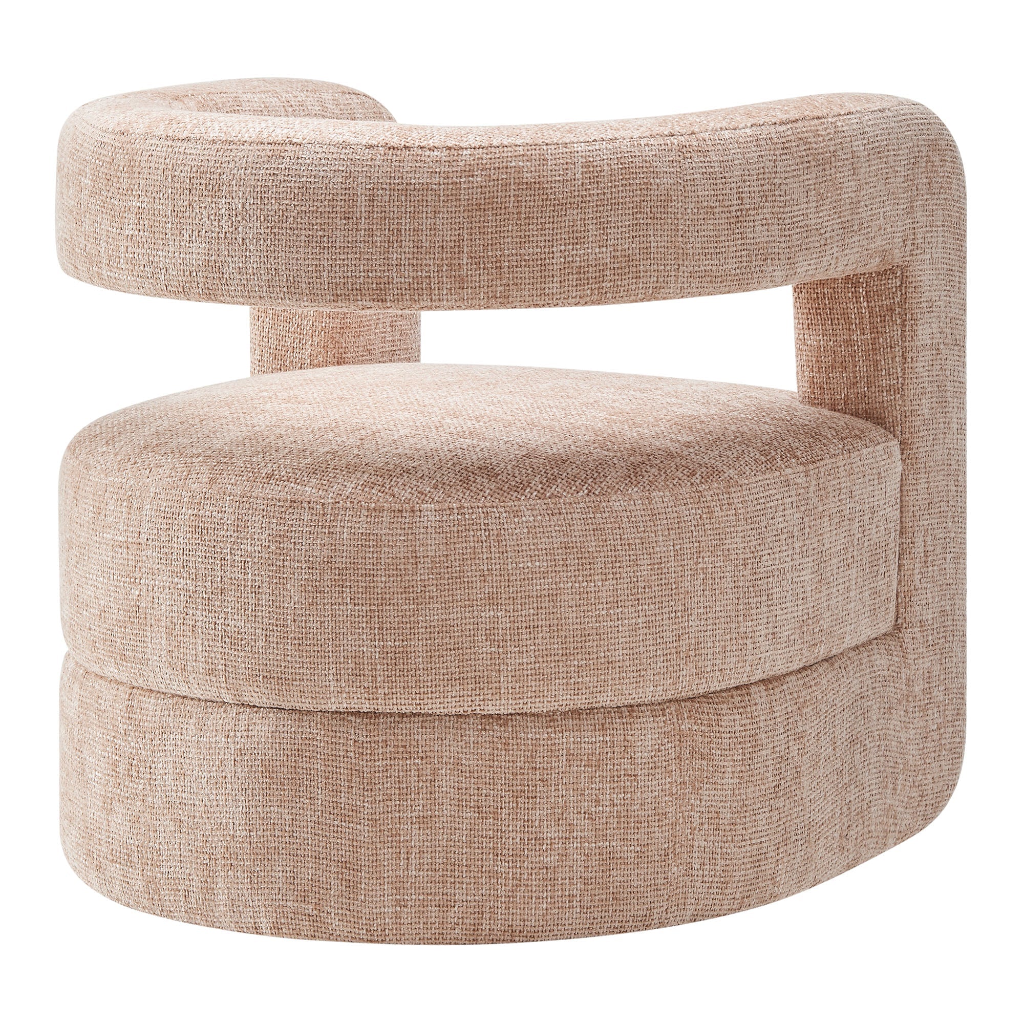 Hygra Chenille Accent Chair-Blush Denmark Home
