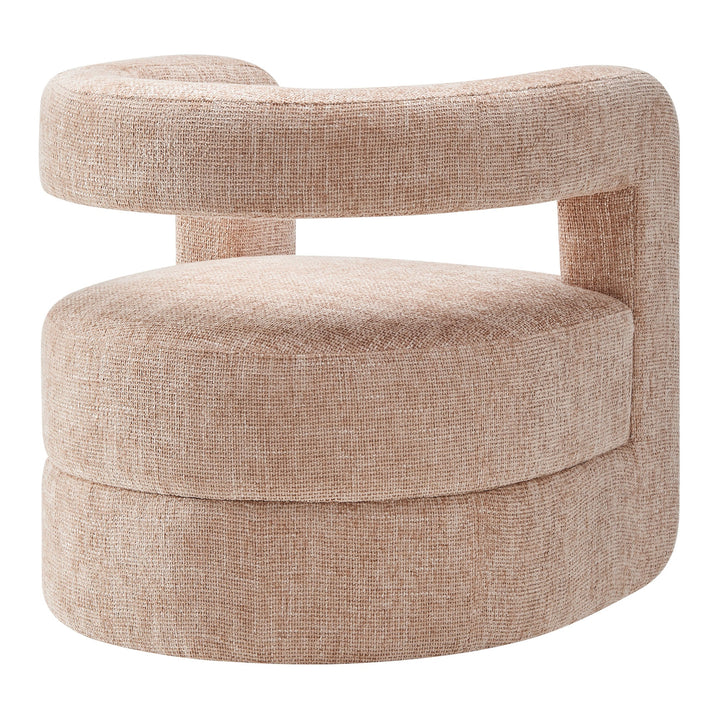 Hygra Chenille Accent Chair-Blush Denmark Home