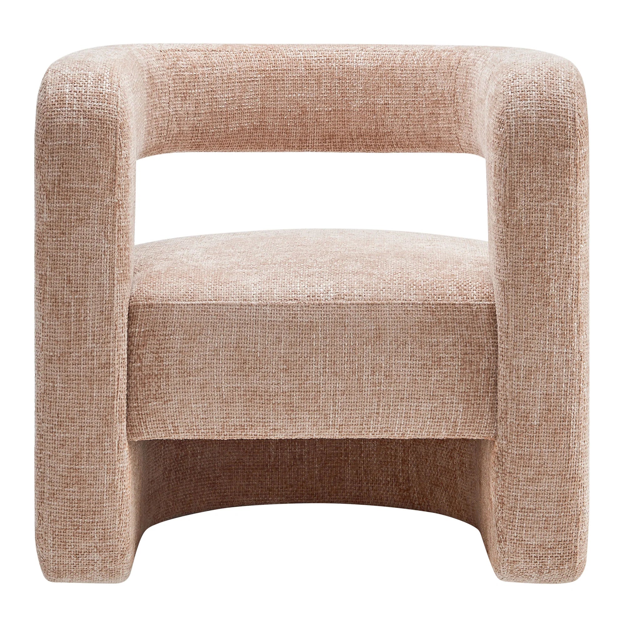 Hygra Chenille Accent Chair-Blush Denmark Home