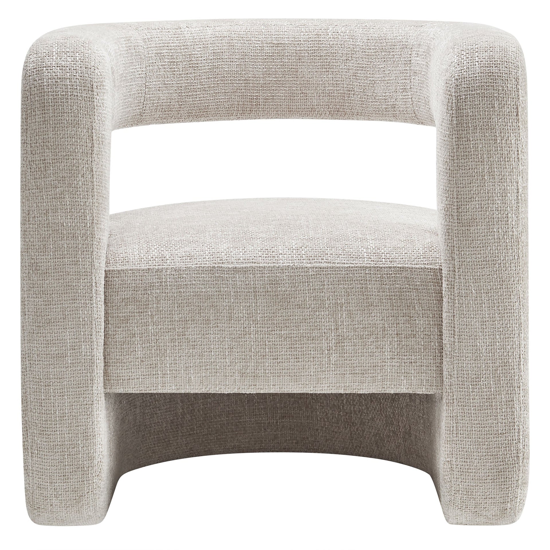 Hygra Chenille Accent Chair-Dove Gray Denmark Home