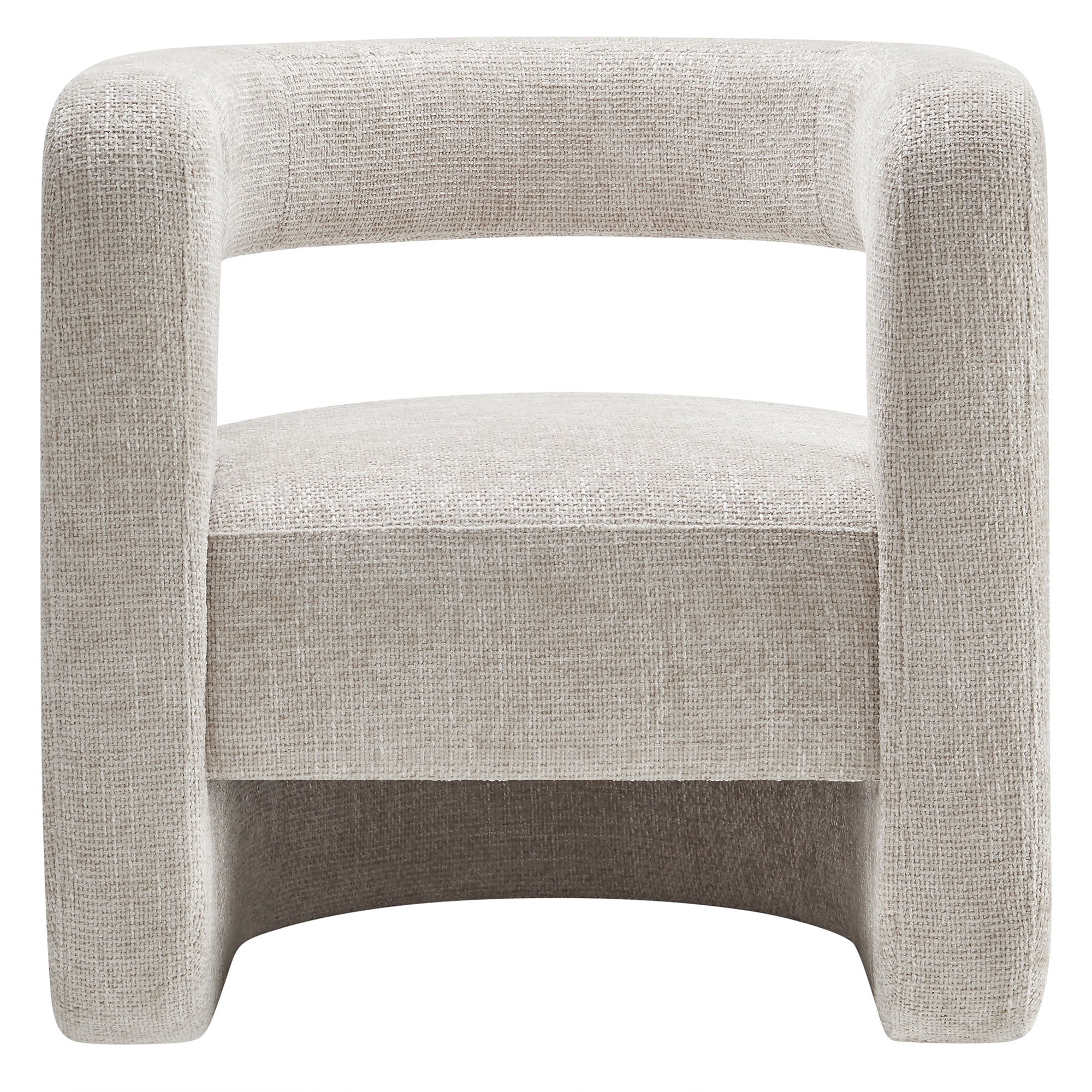 Hygra Chenille Accent Chair-Dove Gray Denmark Home