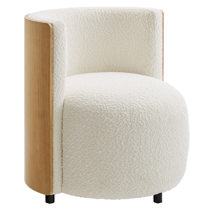 Jot Boucle Barrel Accent Chair – Natural Ivory Denmark Home