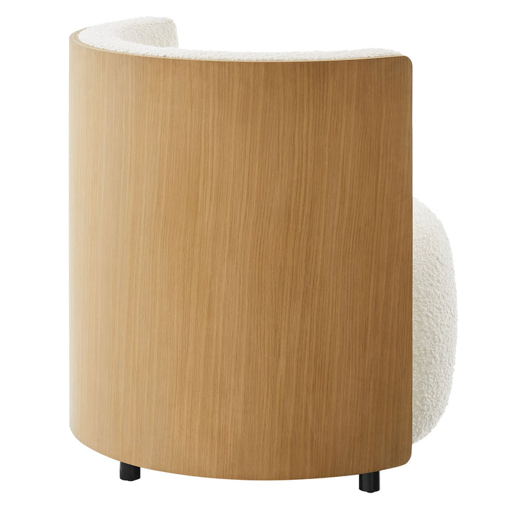 Jot Boucle Barrel Accent Chair – Natural Ivory Denmark Home