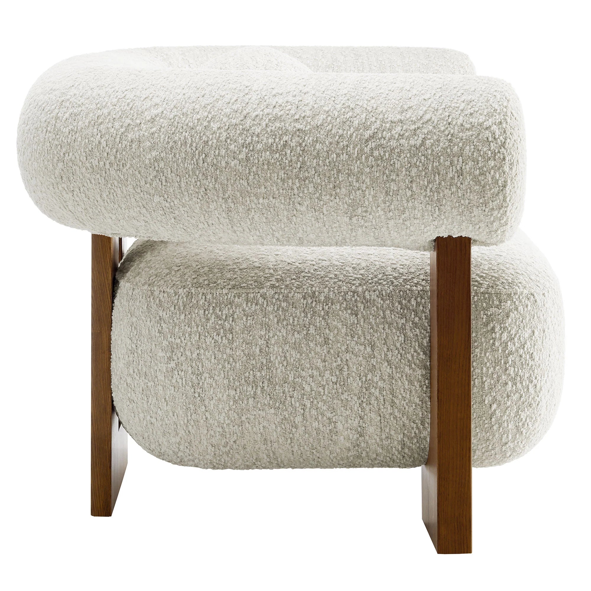 Ellie Boucle Accent Chair-Pearl Denmark Home