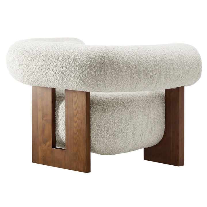 Ellie Boucle Accent Chair-Pearl Denmark Home