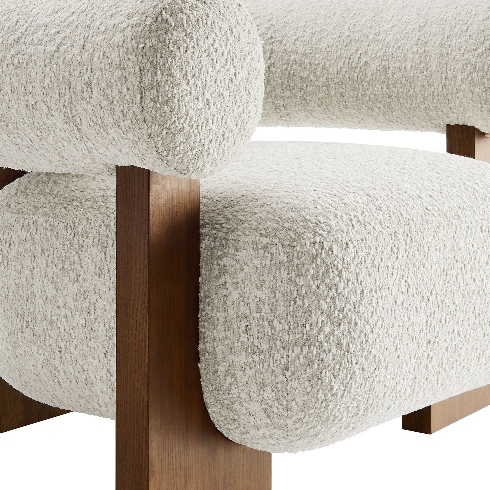 Ellie Boucle Accent Chair-River Rock Denmark Home