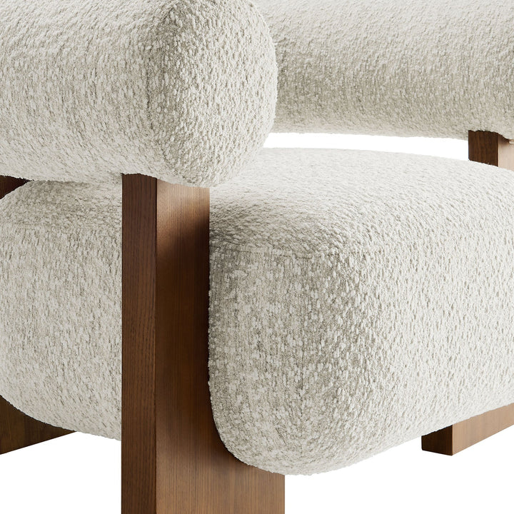 Ellie Boucle Accent Chair-River Rock Denmark Home