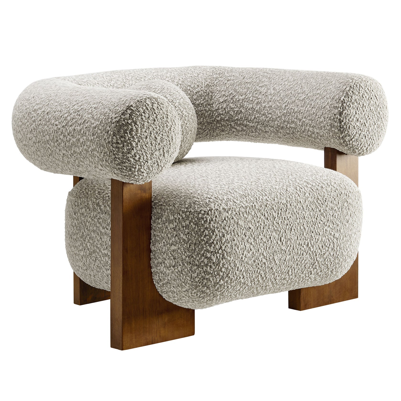 Ellie Boucle Accent Chair-River Rock Denmark Home