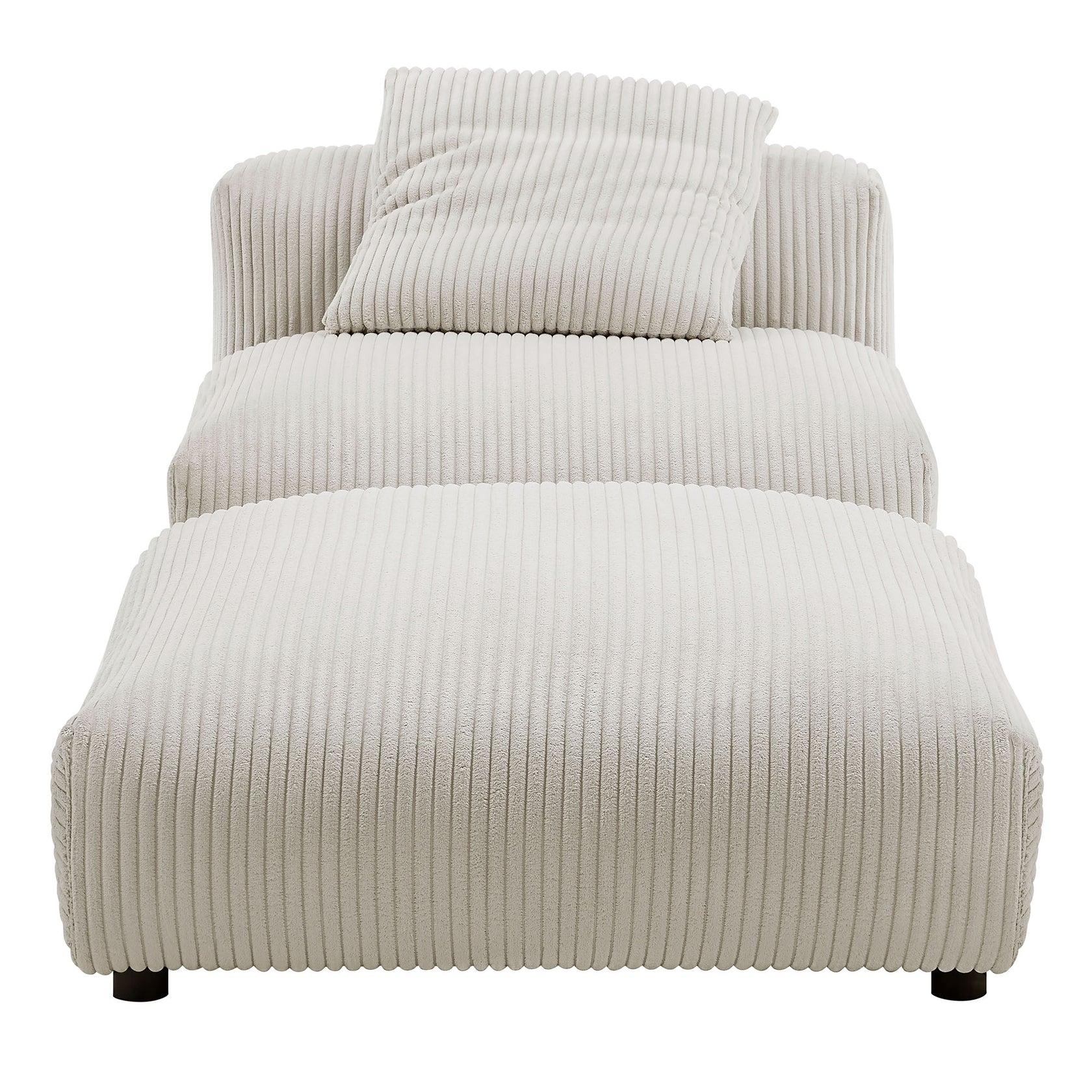 Lumi Modular Armless Chair and Ottoman Set – Almond Denmark Home
