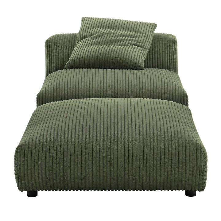 Lumi Modular Armless Chair and Ottoman Set – Fern Denmark Home