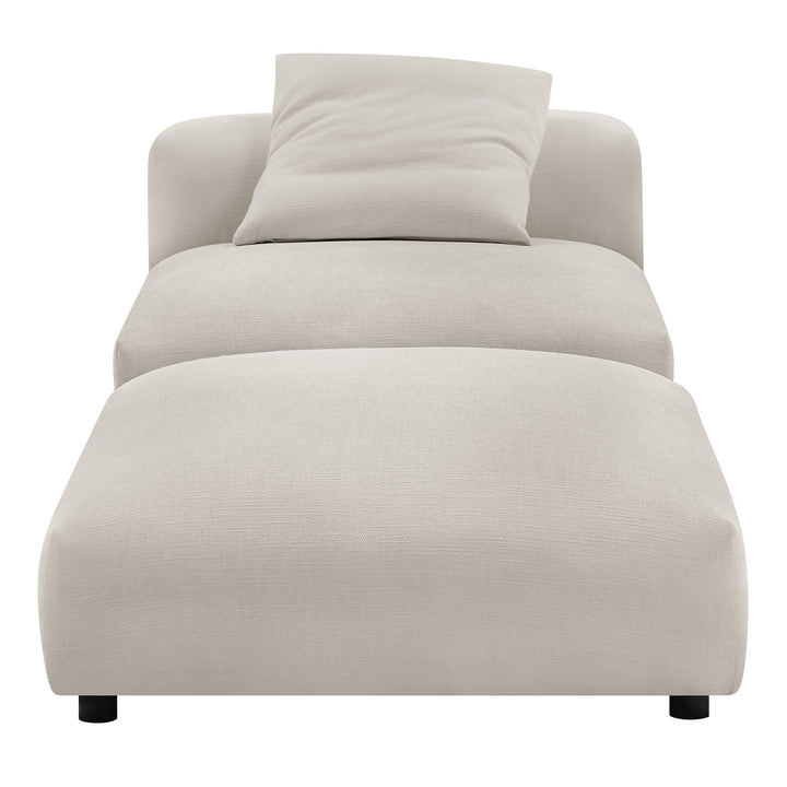 Lumi Modular Armless Chair and Ottoman Set - Linen (Copy) Denmark Home