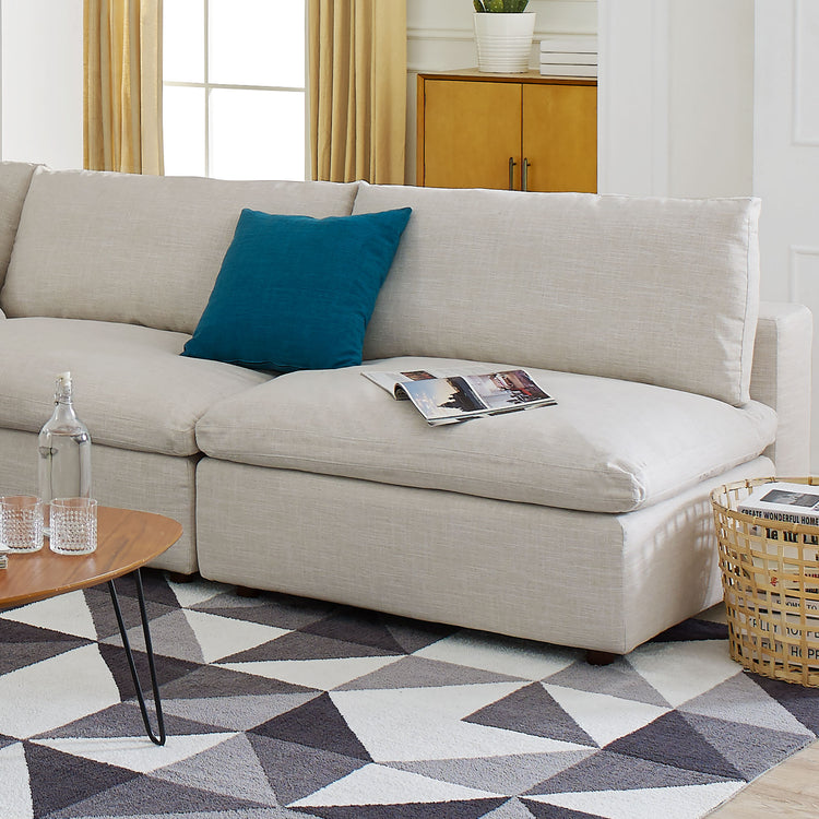 Marlowe Armless 2-Piece Loveseat - Beige