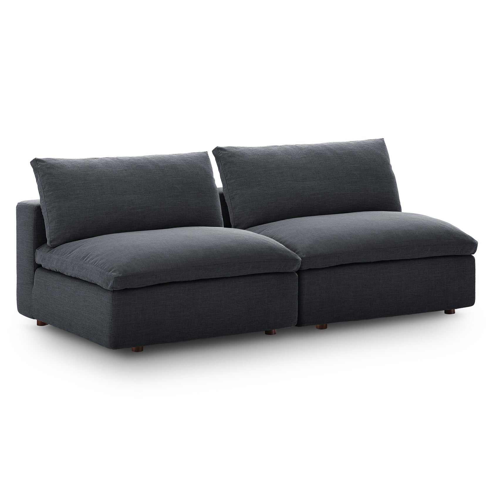 Marlowe Armless 2-Piece Loveseat - Gray