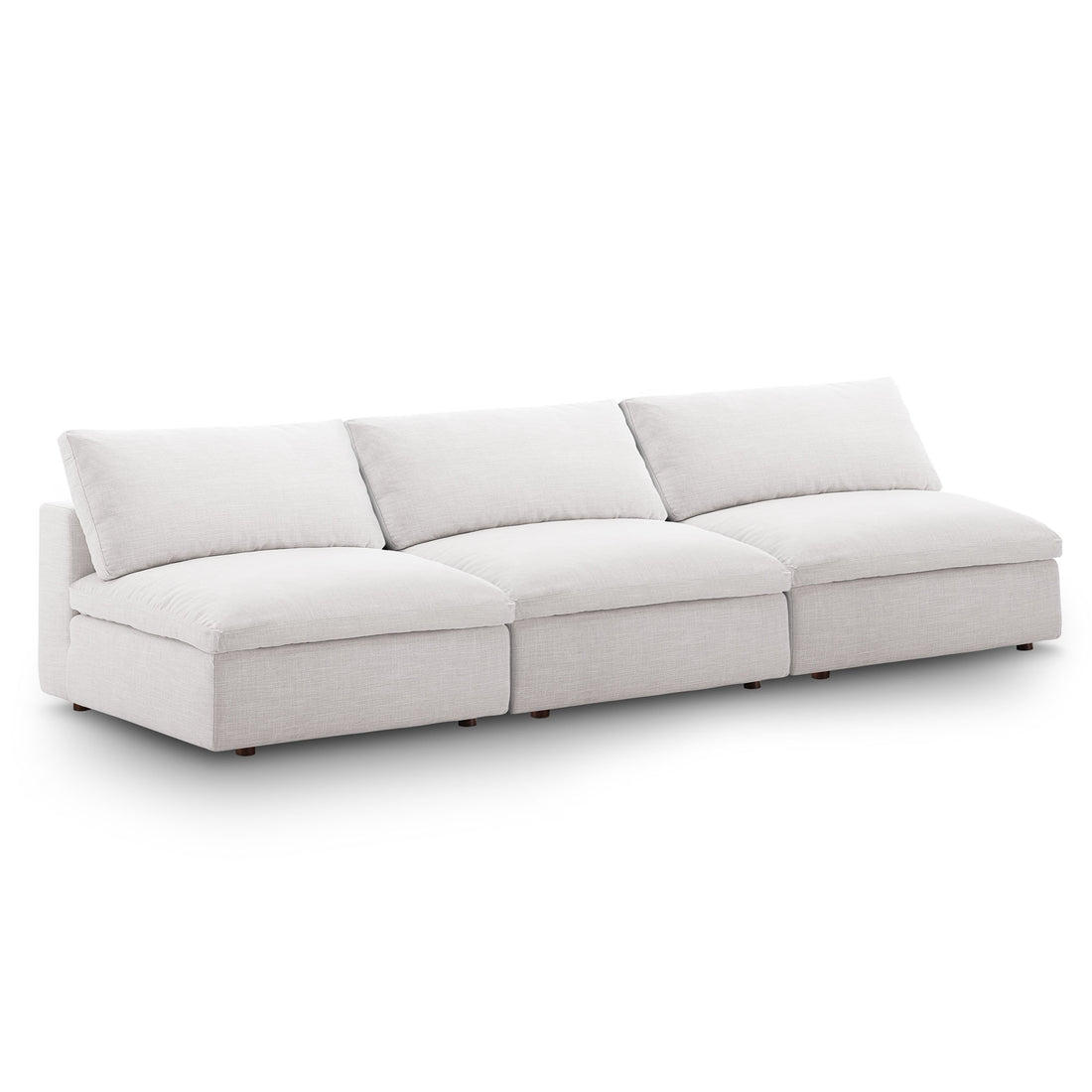 Marlowe Armless 3-Piece Sofa - Beige